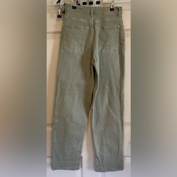 Everlane The Way-High Jean Organic Cotton Sage Green -   Size 24 Tall - Picture 2 of 8